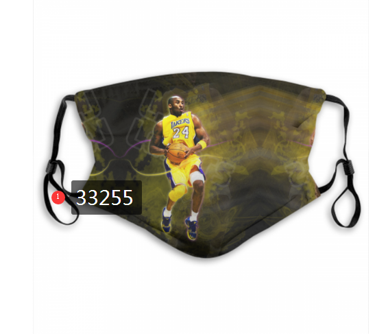 2021 NBA Los Angeles Lakers #24 kobe bryant 33255 Dust mask with filter->nba dust mask->Sports Accessory